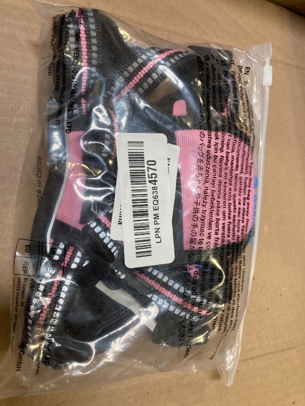 Photo 1 of Eagloo Dog Harness Small Sized Dog, No Pull Service Vest with Reflective Strips and Control Handle, Adjustable and Comfortable for Easy Walking, No Choke Pet Harness with 2 Metal Rings, Pink, S