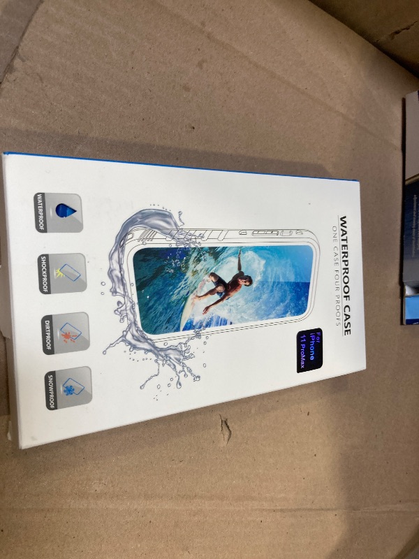 Photo 1 of Cozycase Waterproof Case for iPhone 11 Pro Max, Shockproof Full-Body Rugged Bumper Sealed Case with Built-in Screen Protector for iPhone 11 Pro Max 6.5 inches 2019 Release - Blue