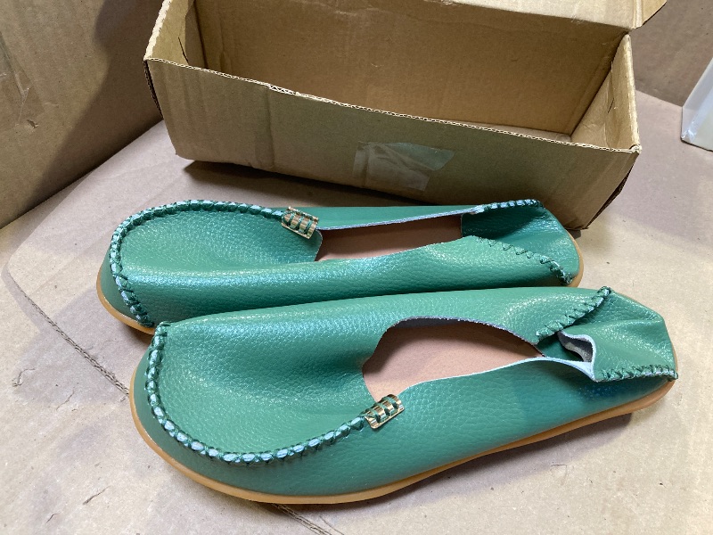 Photo 1 of VenusCelia Women's Natural Comfort Walking Flat Loafer(10 M US,Green)