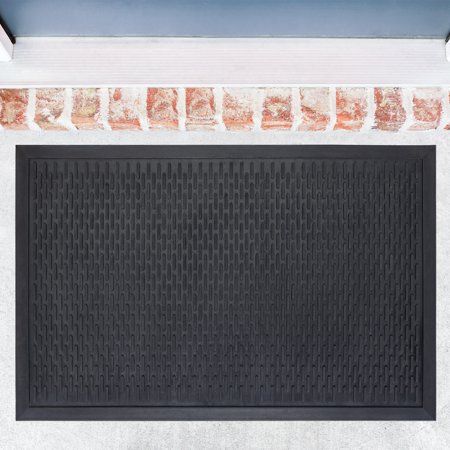 Photo 1 of Mainstays Ridge Scraper Rubber Doormat 24 X 36
