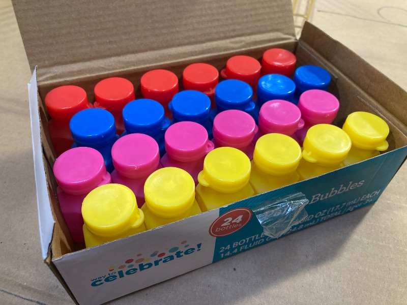 Photo 1 of Bubble Bottles and Wands Party Favors - 24 count