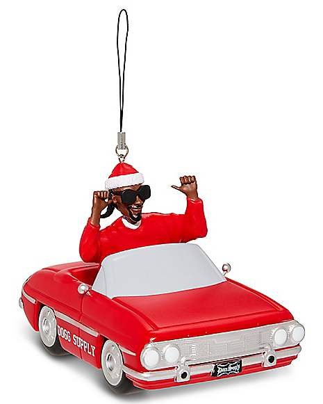 Photo 1 of Snoop Dogg Snoop on the Stoop Red Car Convertible Jumbo Christmas Ornament NIB
