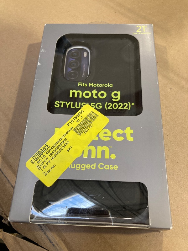 Photo 1 of Onn. Rugged Phone Case for Moto G STYLUS 5G (2022) - Black
