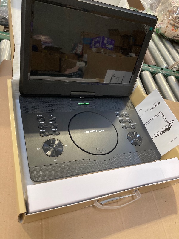 Photo 1 of 16.9 Portable DVD Player with 14.1 Swivel HD Screen with Control Remote 5-Hour Built-in Rechargeable Battery Car Charger & AC Adapter Supports CD/
