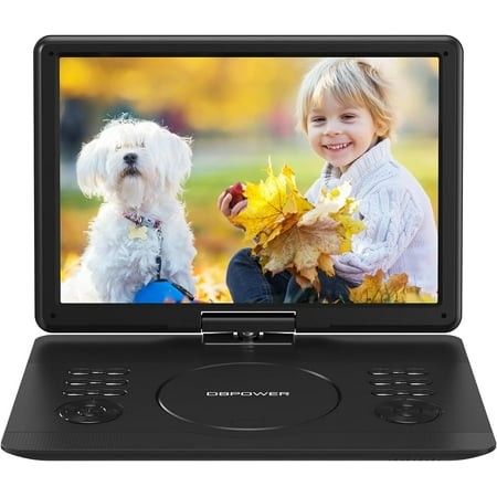 Photo 1 of 16.9 Portable DVD Player with 14.1 Swivel HD Screen with Control Remote 5-Hour Built-in Rechargeable Battery Car Charger & AC Adapter Supports CD/
