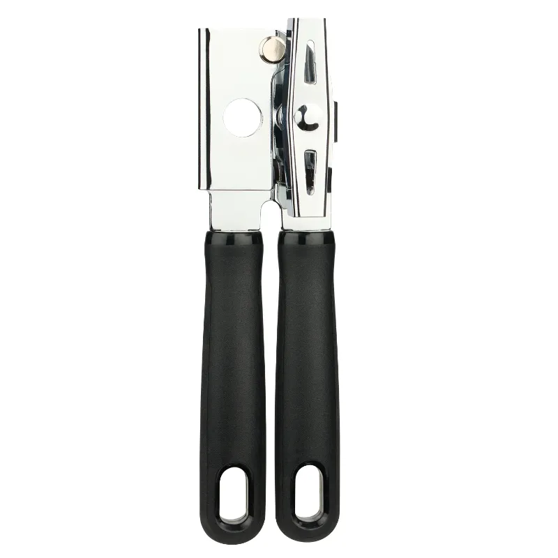 Photo 1 of Mainstays  Can Opener with Ergonomic Cushion Handle Grip, Stainless Steel, Black
