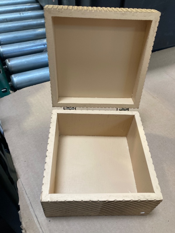 Photo 1 of Beautiful Medium Decorative Wooden Box by Drew Barrymore 3.75" X 5.75"
