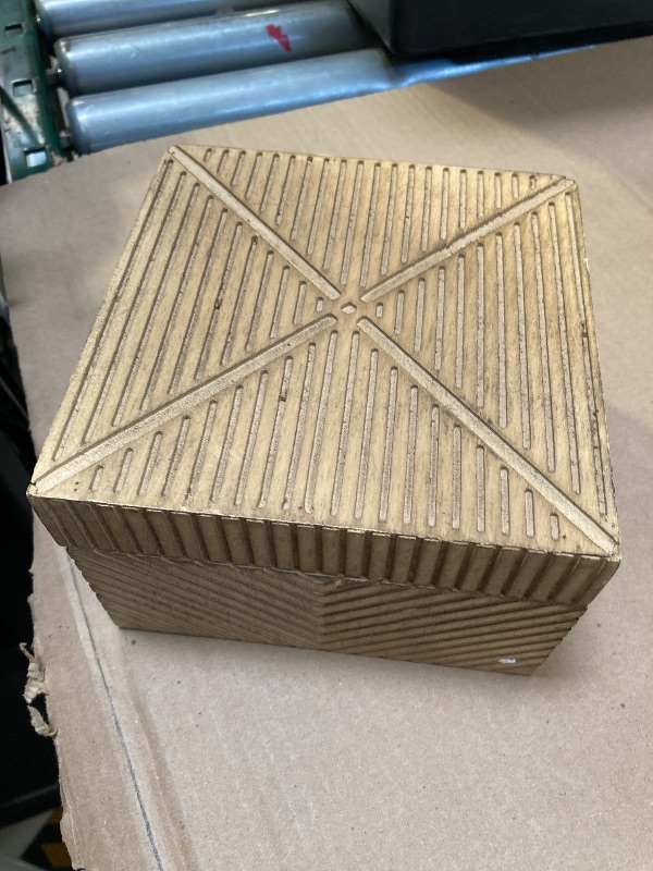Photo 1 of Beautiful Medium Decorative Wooden Box by Drew Barrymore 3.75" X 5.75"
