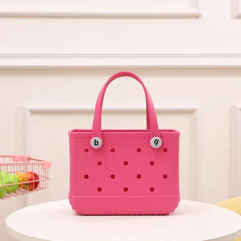Photo 1 of Small-Girls Beach Bag Summer Storage Baskets Rubber Multi-Purpose Waterproof
