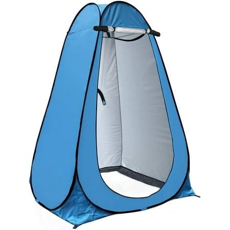 Photo 1 of GVDV Pop up Changing Room Portable Shower Tent Extra Tall Privacy Shelters Room with Carrying Bath Bag for Outdoor Indoor Camping Hiking
