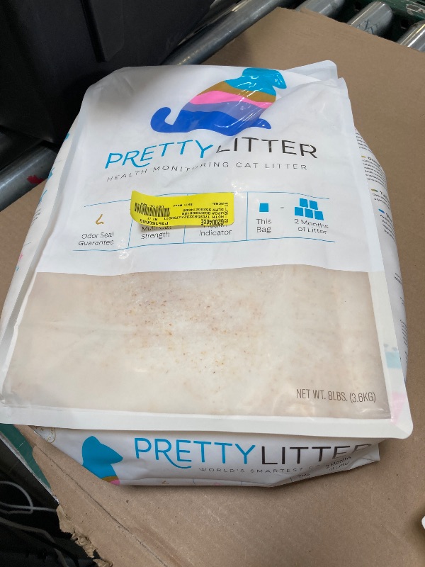Photo 1 of PrettyLitter Health Monitoring Cat Litter, Original Unscented Non-Clumping Crystal Litter (8 lbs)