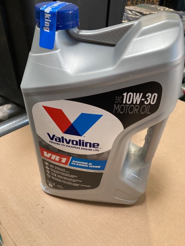 Photo 1 of Valvoline VR1 Racing 10W-30 Motor Oil 5 QT
