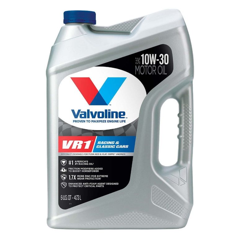 Photo 1 of Valvoline VR1 Racing 10W-30 Motor Oil 5 QT
