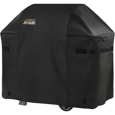 Photo 1 of JIESUO BBQ Gas Grill Cover for Weber Spirit and Spirit II 310: Heavy Duty Waterproof 51 Inch 3 Burner Weather Resistant Ripstop Outdoor Barbeque Grill
