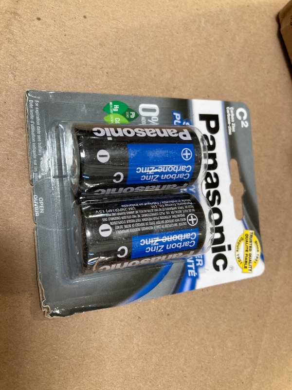 Photo 1 of Panasonic Battery C Pack, 2 Count