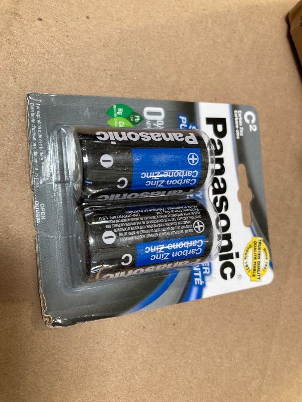 Photo 1 of Panasonic Battery C Pack, 2 Count 