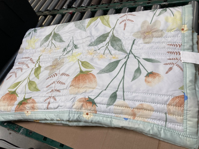 Photo 1 of  Leaf Bed Quilted Fitted Comforter 1pc Twin xL