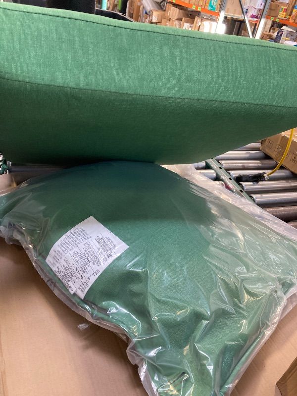 Photo 1 of ARDEN Outdoor Dining Chair Cushion Set, 21 x 21 Inches, Moss Green, Rain-Proof and Fade Resistant, Includes Back Pillow and Seat Cushion for Patio Furniture	