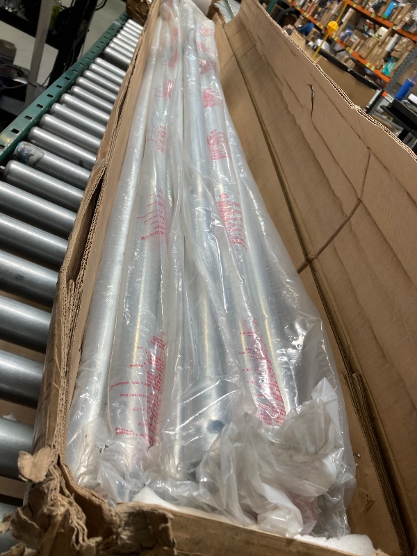 Photo 1 of Parts Only-----(poles only) -----Erommy 13' x 20' Heavy Duty Portable Outdoor Garage Carport with Roll-up Windows, Side Doors and Removable Sidewalls for Car,Outer Gray and Inner White