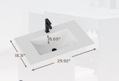 Photo 1 of EROMMY 30'' Bathroom Ceramic Sink,  
