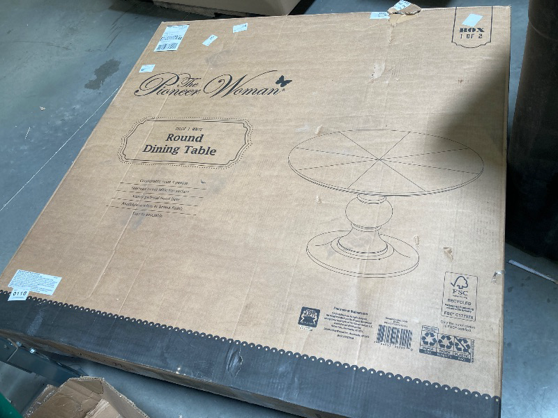 Photo 1 of TOP ONLY-----Pioneer Woman Callie Round Dining Table, White Finish
