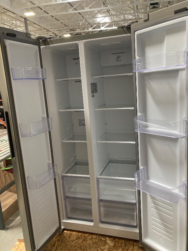 Photo 1 of Hamilton Beach 33 in. 15.6 cu. ft. Counter Depth Side by Side Refrigerator  
