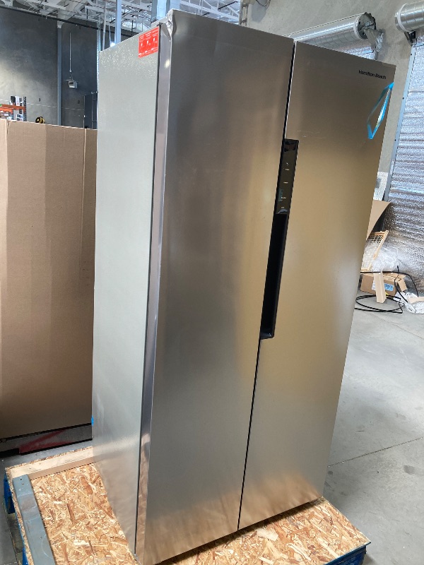 Photo 1 of Hamilton Beach 33 in. 15.6 cu. ft. Counter Depth Side by Side Refrigerator  
