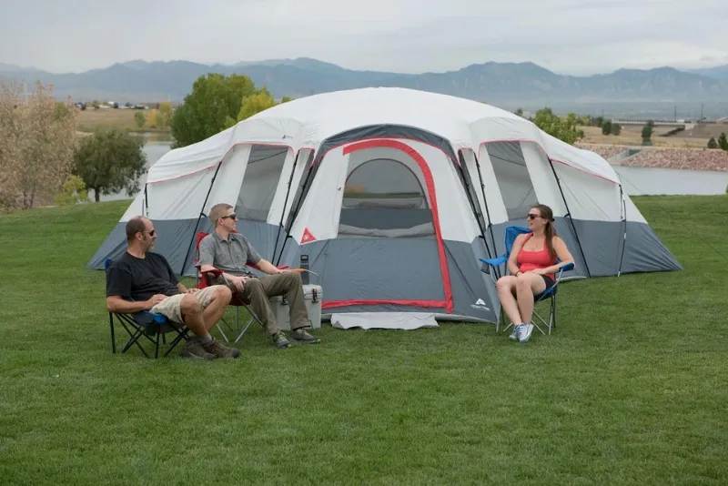 Photo 1 of Ozark Trail XL 20-Person 4-Room Outdoor Family Camping Cabin Tent 3 Entrances
