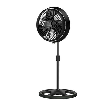 Photo 1 of Holmes 16 Outdoor Misting Stand Fan 3-Speed Oscillating GFCI Hose Black
