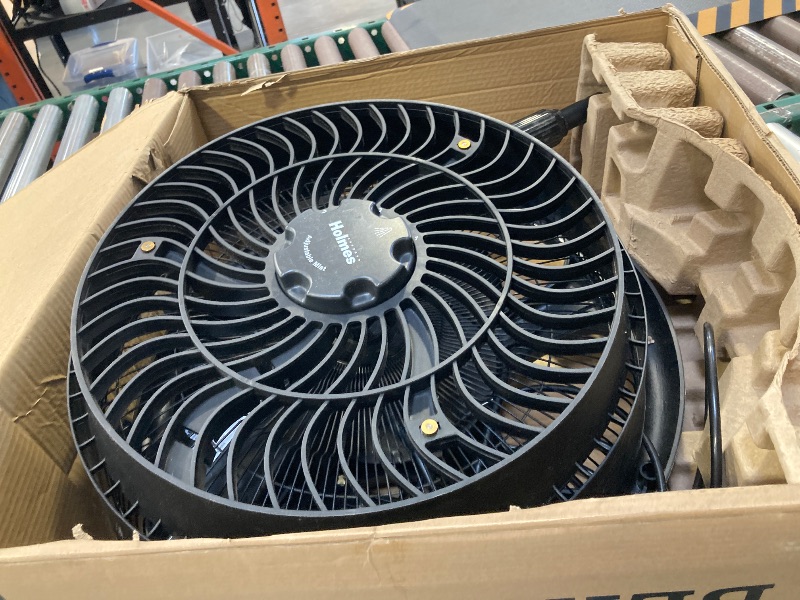 Photo 1 of Holmes 16 Outdoor Misting Stand Fan 3-Speed Oscillating GFCI Hose Black
