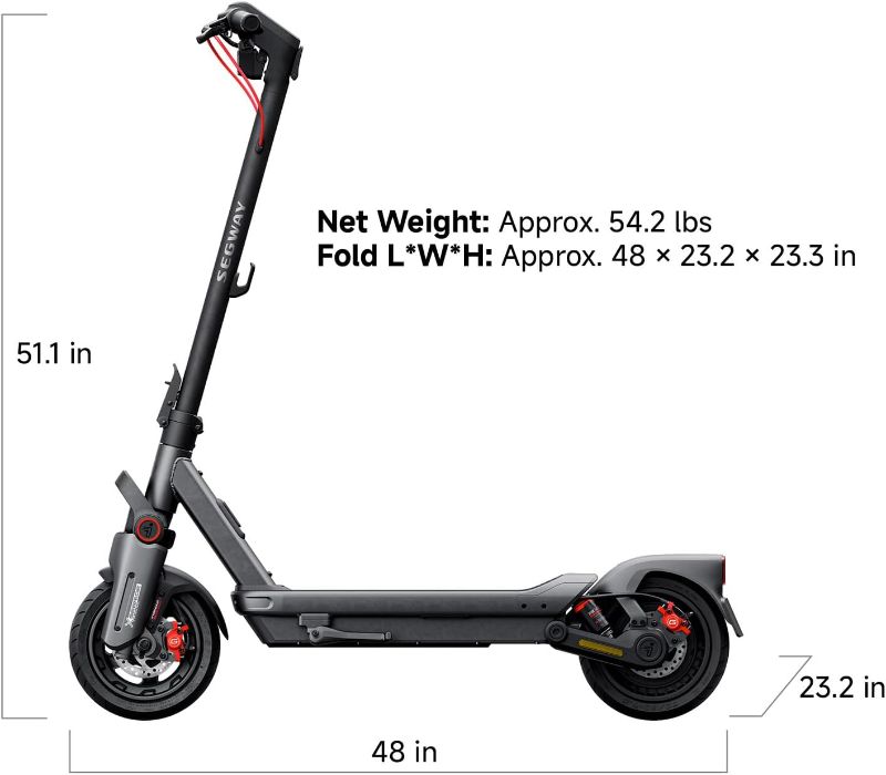 Photo 1 of Segway Ninebot Max G3 Electric Scooter, 28 mph Top Speed w/ 50 Miles Max Range, 2000W Peak Motor, Dual Hydraulic Suspension, Fast Charging Scooter for Adults and Teens, UL-2272 2271 Certified
