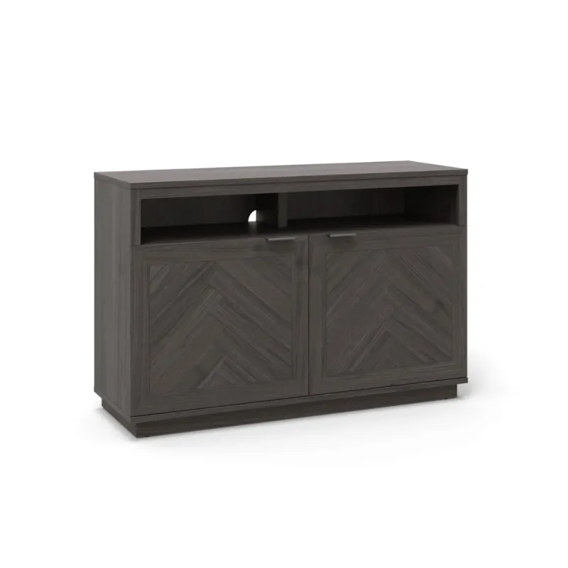 Photo 1 of Better Homes & Gardens Herringbone TV Stand for TVs up to 55” Gray
