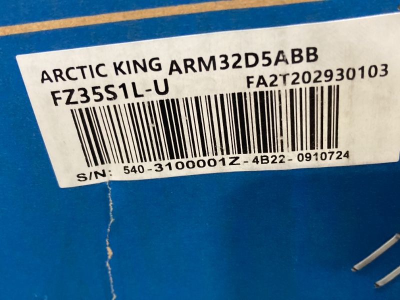 Photo 1 of Arctic King 3.2 Cu Ft Two Door Mini Fridge with Freezer Black E-Star ARM32D5ABB
