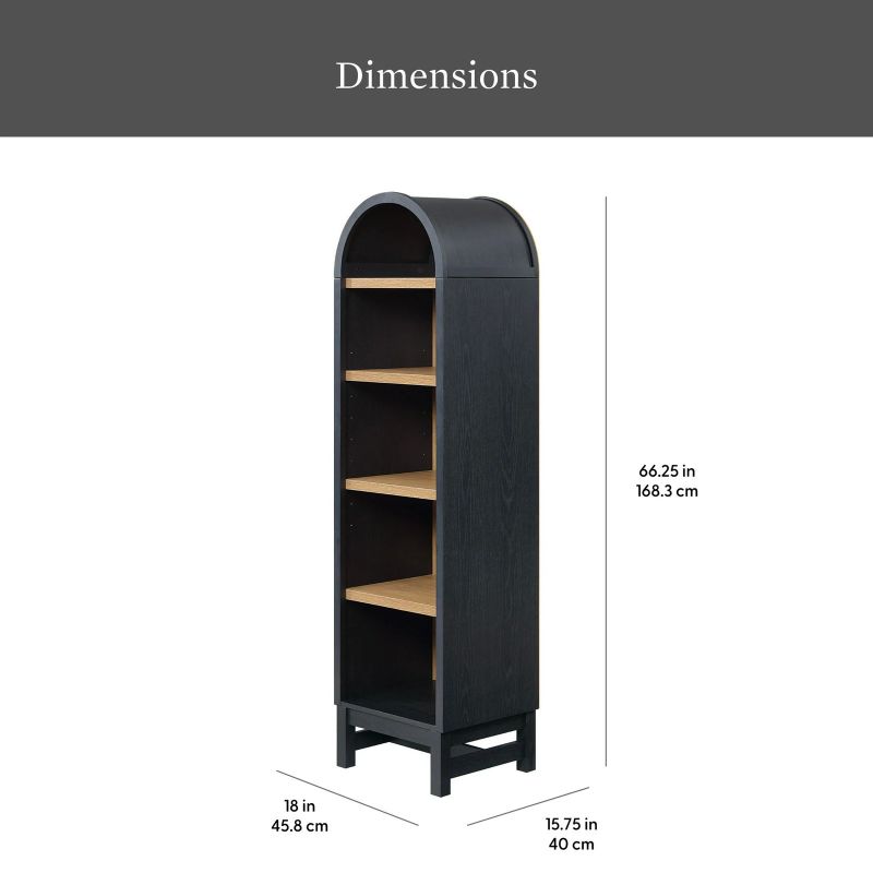 Photo 1 of Better Homes & Gardens BH1425004710012 Juliet Narrow Arch Bookcase, Rich Black
