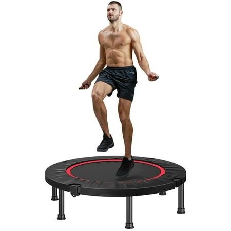 Photo 1 of Huracan 40 Foldable Mini Trampoline Fitness Trampoline Rebounder Trampoline for Adult Kids Exercise Trampoline for Indoor Outdoor Workout Exercise Mi
