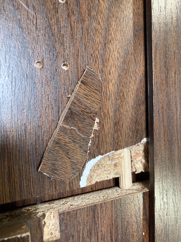 Photo 1 of Better Homes & Gardens Reading Refined Farmhouse TV Stand for TVs up to 65 Walnut Finish
