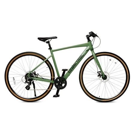 Photo 1 of Ozark Trail 700C G.1 Explorer Flat Bar Gravel Bike Medium Frame Fits Riders 5 5 - 5 10 Green Adult Unisex

