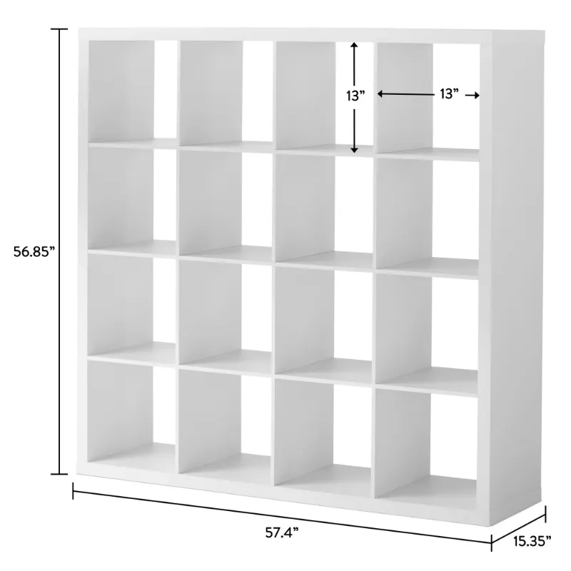 Photo 1 of Better Homes & Gardens 16 Cube Storage Organizer, White Texture
