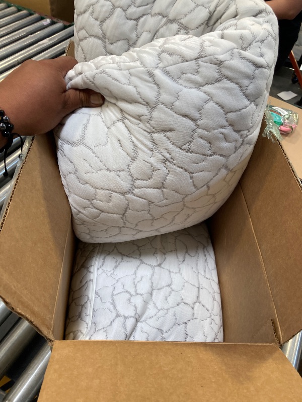 Photo 1 of WGAKCED Cooling Pillows for Sleeping 2 Pack, Adjustable Shredded Memory Foam Pillows Queen Size, Firm Bed Pillows for Side, Back, Stomach, Hot Sleepers, Cold Pillow with Removable Washable Cover