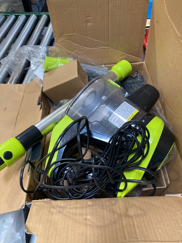 Photo 1 of USED---Intercleaner 23Ft Corded Vacuum Cleaner,20KPa Powerful Suction 2 Operation Mode Stick,19''-30'' Adjustable Tube 8-in-1 Handheld Vac for Hard Floors Carpets Pet Hair,Wall Mount Storage