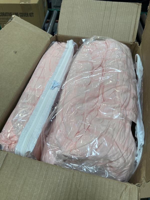Photo 1 of CozyLux Full Size Comforter Sets with Sheets Seersucker 7 Pieces Blush Pink Bed in a Bag Textured Luxury Soft Bedding Set with Down Alternative Comforter, Sheets, Pillowcases & Shams for All Seasons