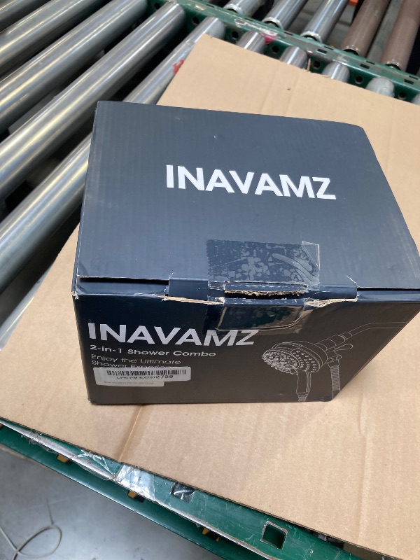 Photo 1 of INAVAMZ Shower Heads with Handheld Spray Combo: 7.2" Rain Shower Head & Handheld Shower Head 2-IN-1 Shower Head with 60" Hose (BLACK), Shower Trim Systems