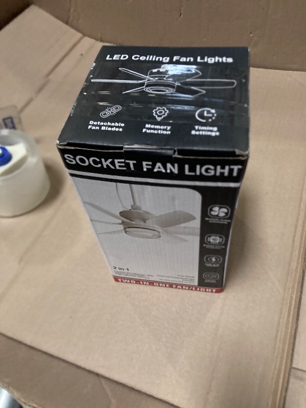 Photo 1 of Fanspex 20.5'' Gazebo Ceiling Fan with Light, Plug in Outdoor Hanging Fan for Patio Canopy Tent Porch RV, 5 Fan Speeds with Adjust Lighting, 16.4 FT Cord, 8 Hours Timer (Remote need Paired before Use)