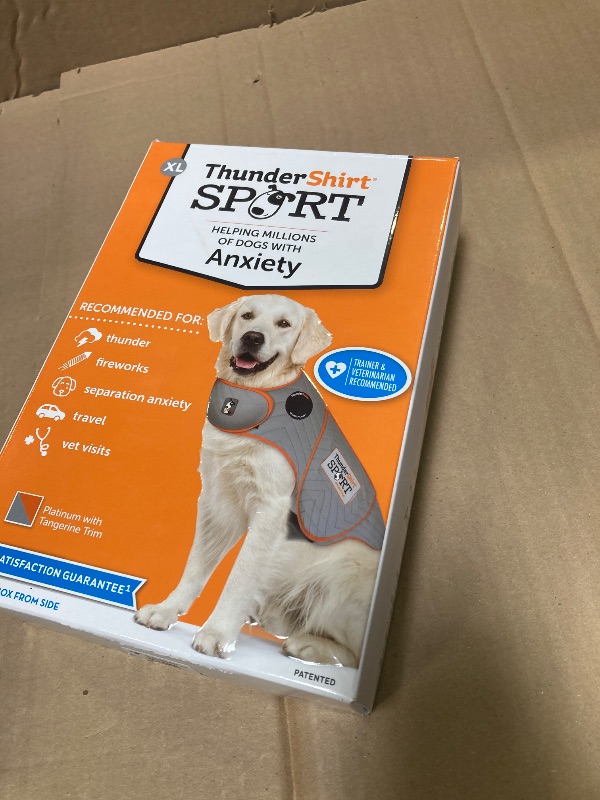 Photo 1 of ThunderShirt for Dogs, X Large, Platinum Sport - Dog Anxiety Relief Calming Vest