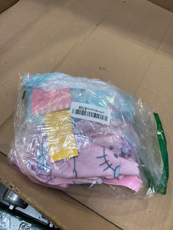 Photo 1 of Hello Kitty 4 Piece Pajama Set - Toddler Girls PJ Set with Long Sleeve Shirt & Pants - Blue Pink Sleepwear Set - Official License Size 4