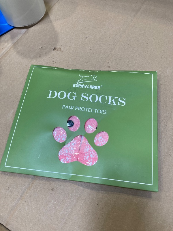 Photo 1 of EXPAWLORER Anti Slip Dog Socks to Prevent Licking Paws, Dog Shoes for Hot Pavement, Dog Booties for Small Medium Large Senior Dogs, Traction Control Dog Boots & Paw Protectors for Hardwood Floors