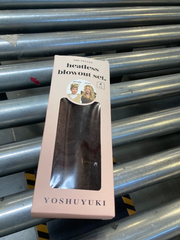 Photo 1 of YOSHUYUKI Classic Heatless Curls Overnight Rods No Heat Hair Curlers Curling Iron Jumbo Flexi Rods Large Foam Hair Rollers for Long Short Hair to Sleep in with Satin Scarf Styling Tools Brown