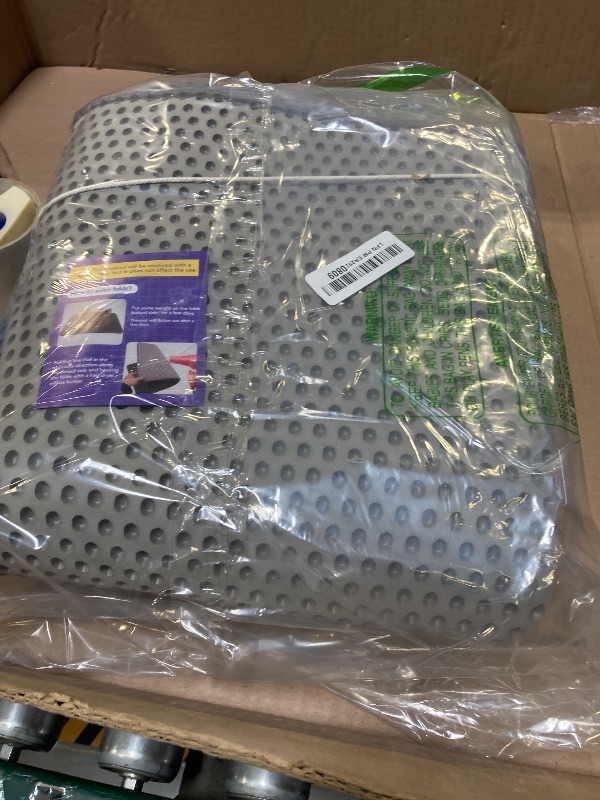 Photo 1 of FURWEY Cat Litter Mat Double Layer Waterproof Urine Proof Trapping Mat 1 Pack (Gray, 45x27 Inch)