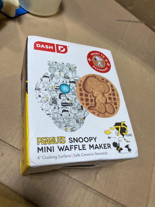 Photo 1 of DASH Peanuts Mini Waffle Maker