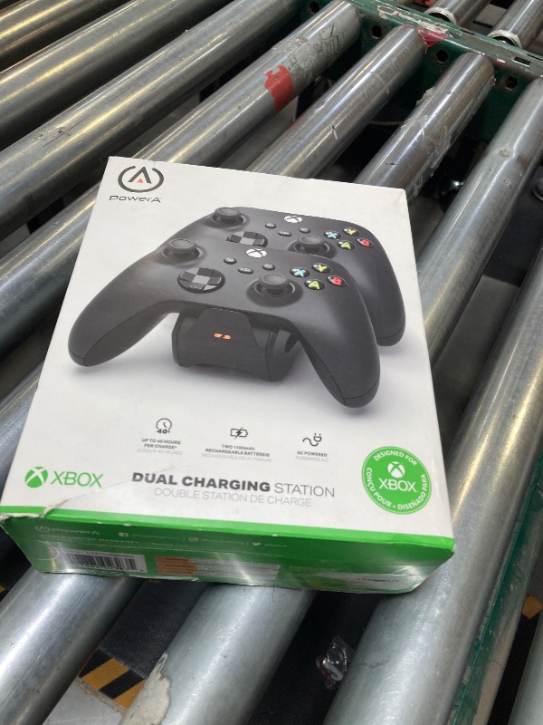 Photo 1 of PowerA Duo Charging Station for Xbox Series X|S - Black, Wireless Controller Charging, Charge, Rechargeable Battery, Xbox Series X|S, Xbox One